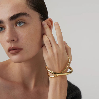 Irregular Bangle Open Bracelet  Fashion Jewelry