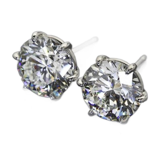 Elegant Versatile Silver Stud Earrings