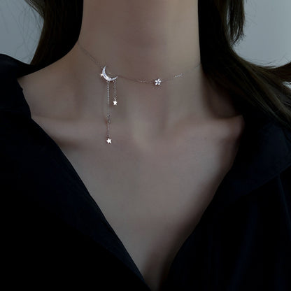 Moon Tassel Necklace