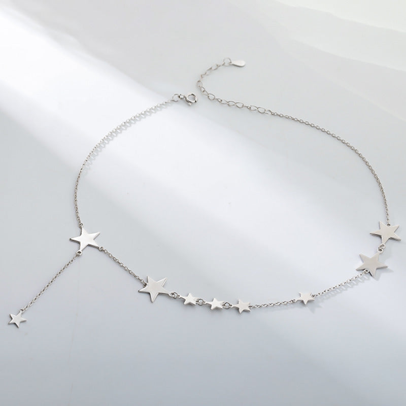Star Short Clavicle Necklace for Women