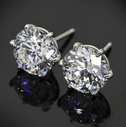 Elegant Versatile Silver Stud Earrings