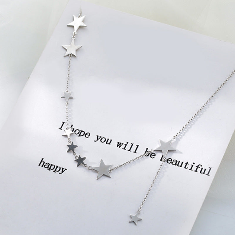 Star Short Clavicle Necklace for Women