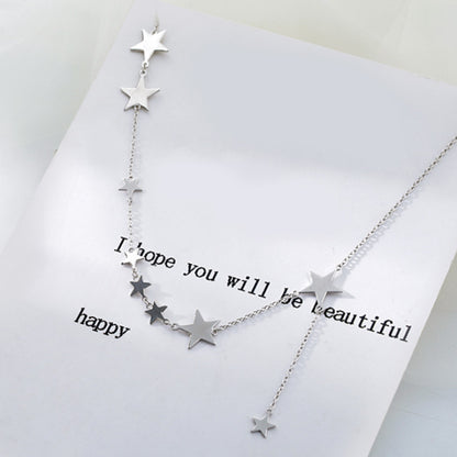 Star Short Clavicle Necklace for Women