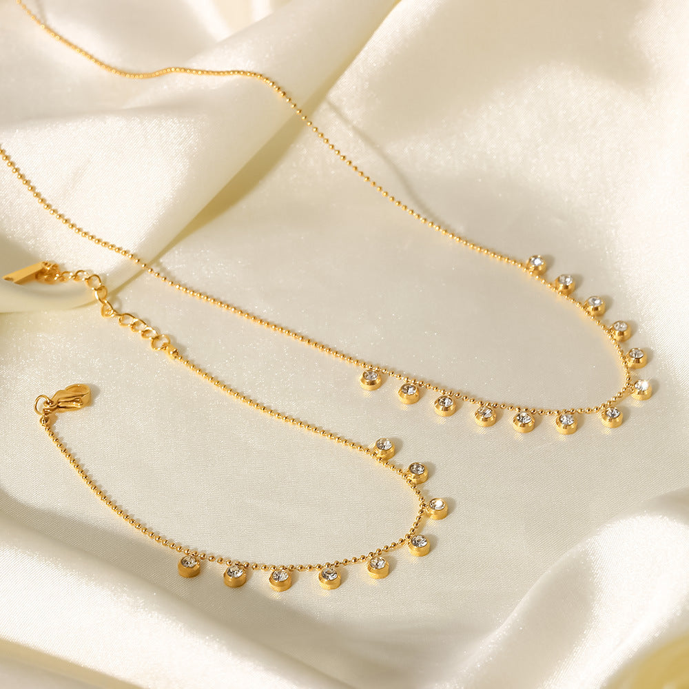 Fashionable and versatile titanium steel necklace