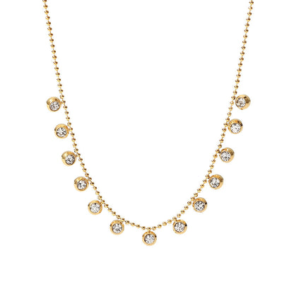 Fashionable and versatile titanium steel necklace